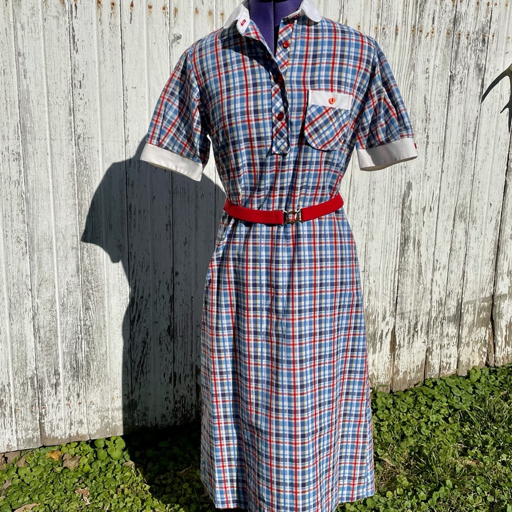 EJM Red, white, and blue day dress